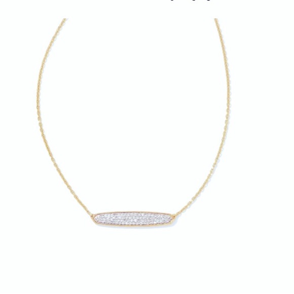 Kendra Scott gold and diamond necklace